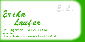 erika laufer business card